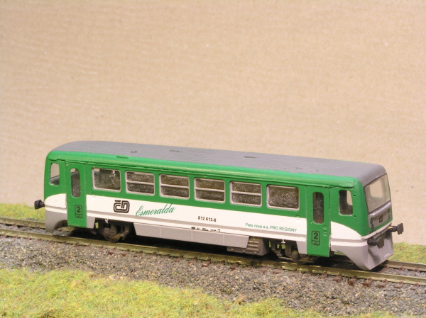 Motorový vůz 812 TT maketa