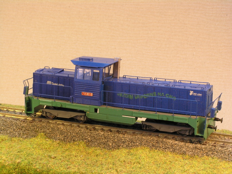 Motorová lokomotiva 714 801-8 HO maketa