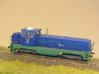 Motorová lokomotiva 714 811-7 TT maketa 