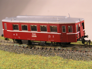 Motorový vůz M131.1192 N maketa