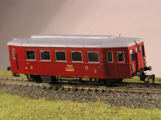 Motorový vůz M131.1192 N maketa