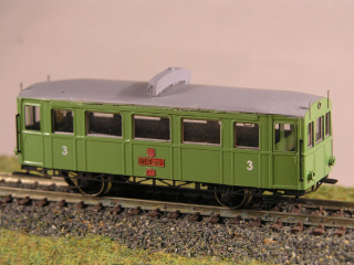 Motorový vůz M120.203 TT maketa 