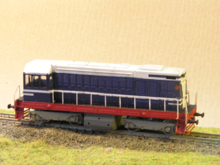 Motorová lokomotiva T458.0021 TT maketa 