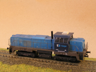Motorová lokomotiva 742 701-6 TT maketa 