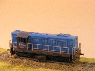 Motorová lokomotiva 743 001-0 TT maketa 